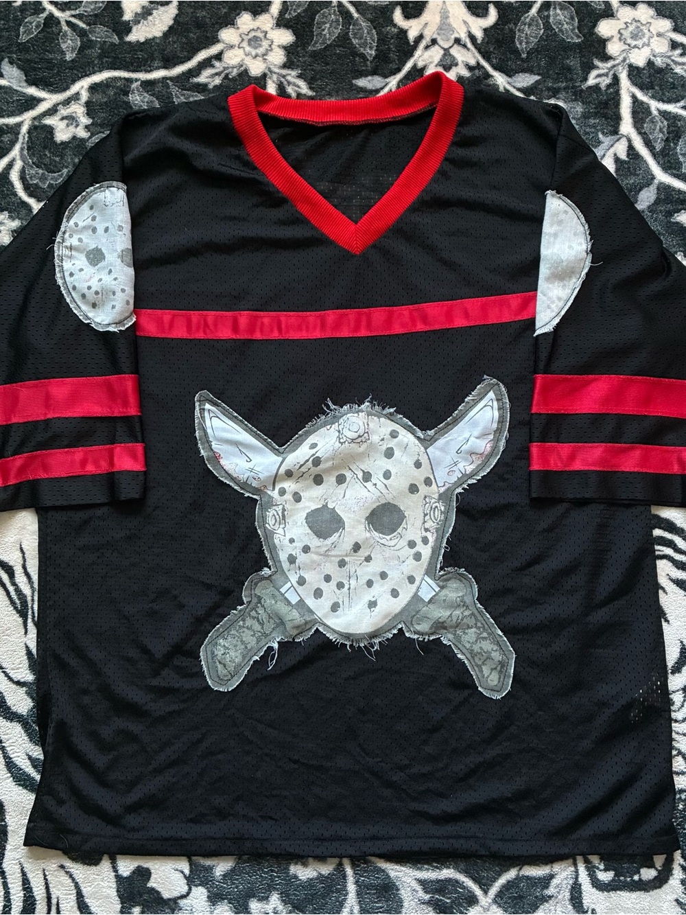 021 - VINTAGE 00s FRIDAY THE 13TH JASON VOORHEES HORROR Y2K HOCKEY JERSEY